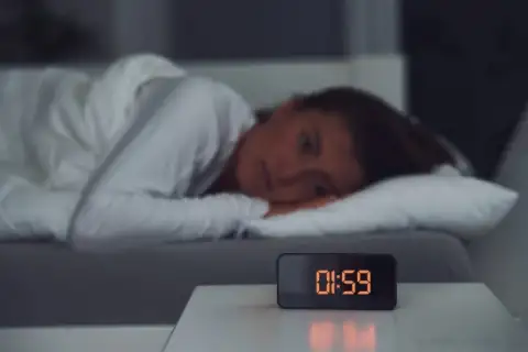 woman who can not sleep