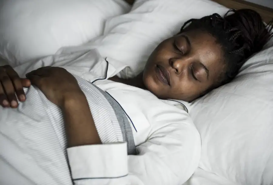 women who is sleeping