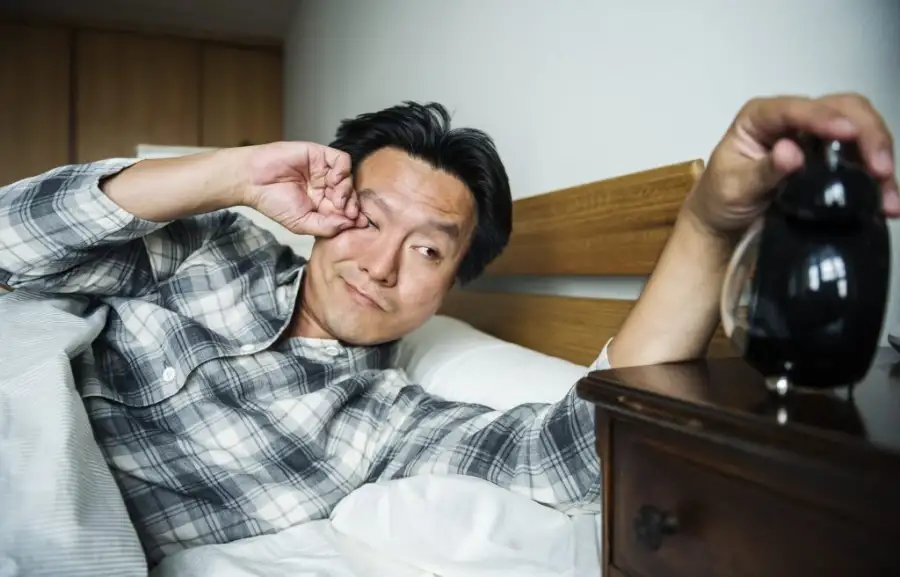 man who is trying to sleep